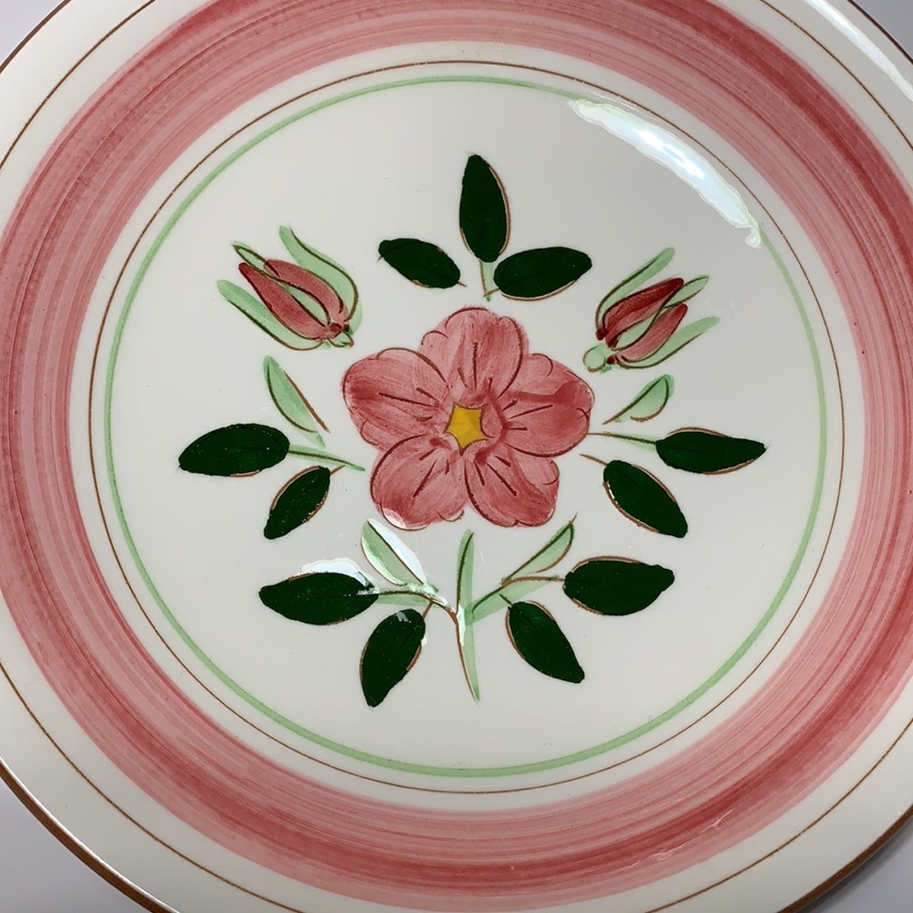 Stangl Pottery Bowls Wild Rose Set of Two Floral VTG Soup Salad Cereal 7.75β - Picture 12 of 15